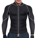 New Men Waist Trainer Vest for Weight loss Neoprene Corset Body Shaper Zipper Sauna Tank Top Workout Shirt Black Plus Size S-4XL